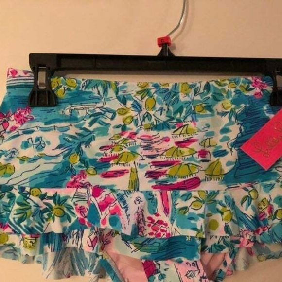 Lilly Pulitzer Other - Lilly Pulitzer Postcards Positano Monaco Ruffle Swim Bikini Bottom